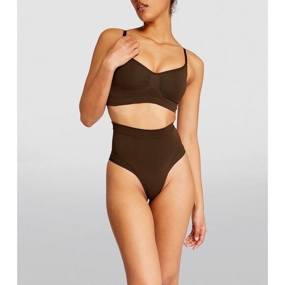 Skims Seamless Sculpt Bralette Espresso Brown Small / Medium Slimming Shapewear - Picture 3 of 8